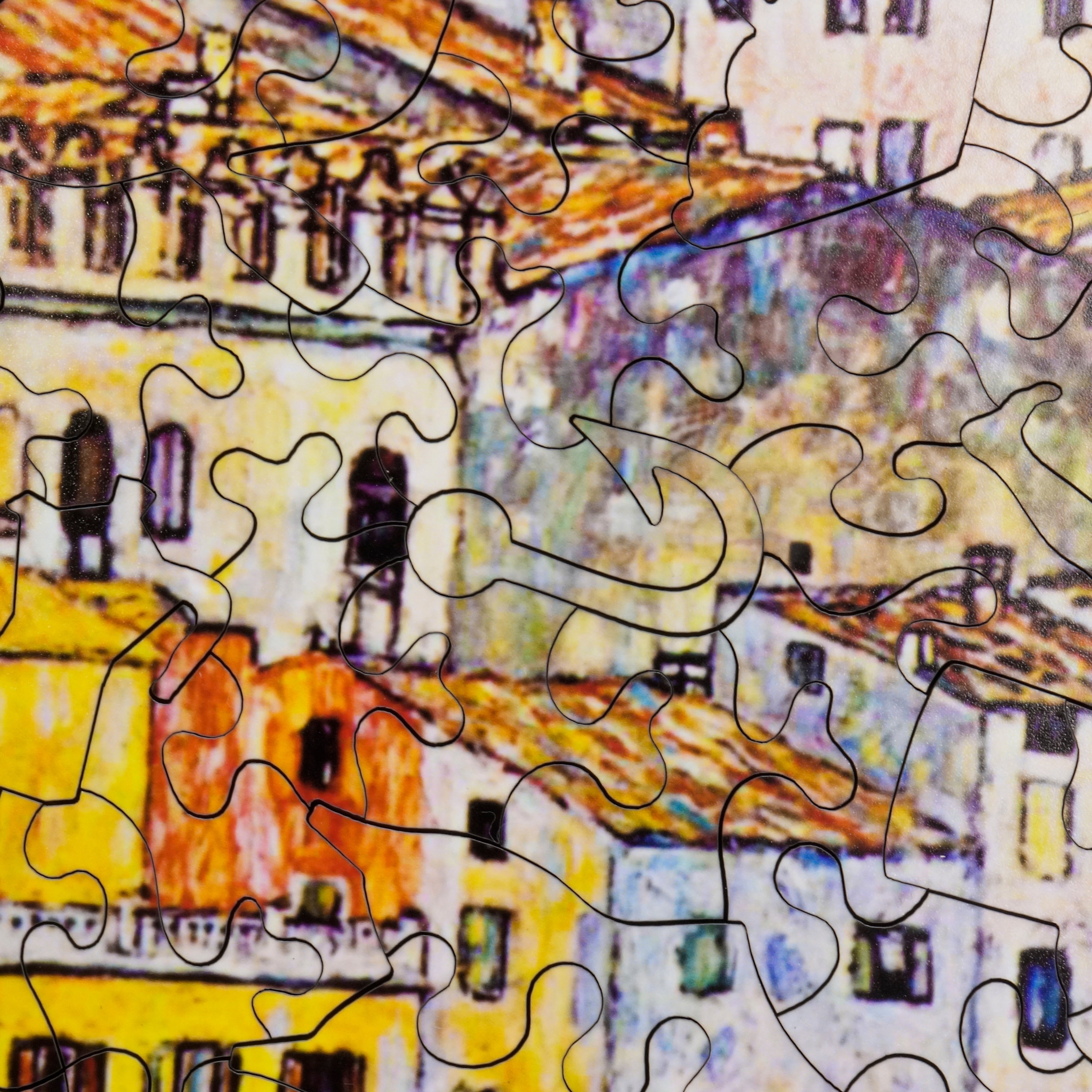 Malcesine on Lake Garda by Gustav Klimt (202 Piece Wooden Jigsaw