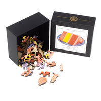 Layer Cake (50 Piece Shaped Mini Wooden Jigsaw Puzzle) - Nautilus Puzzles - Wooden Jigsaw Puzzles For Adults