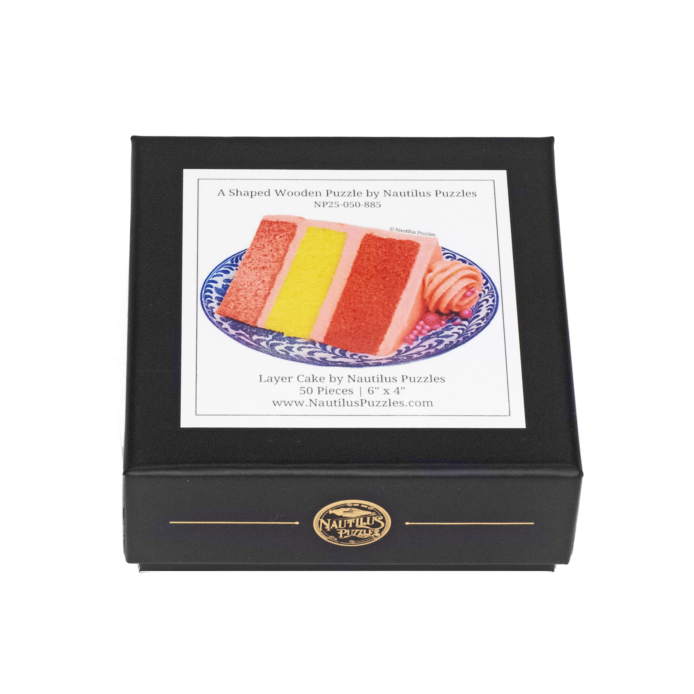 Layer Cake (50 Piece Shaped Mini Wooden Jigsaw Puzzle)