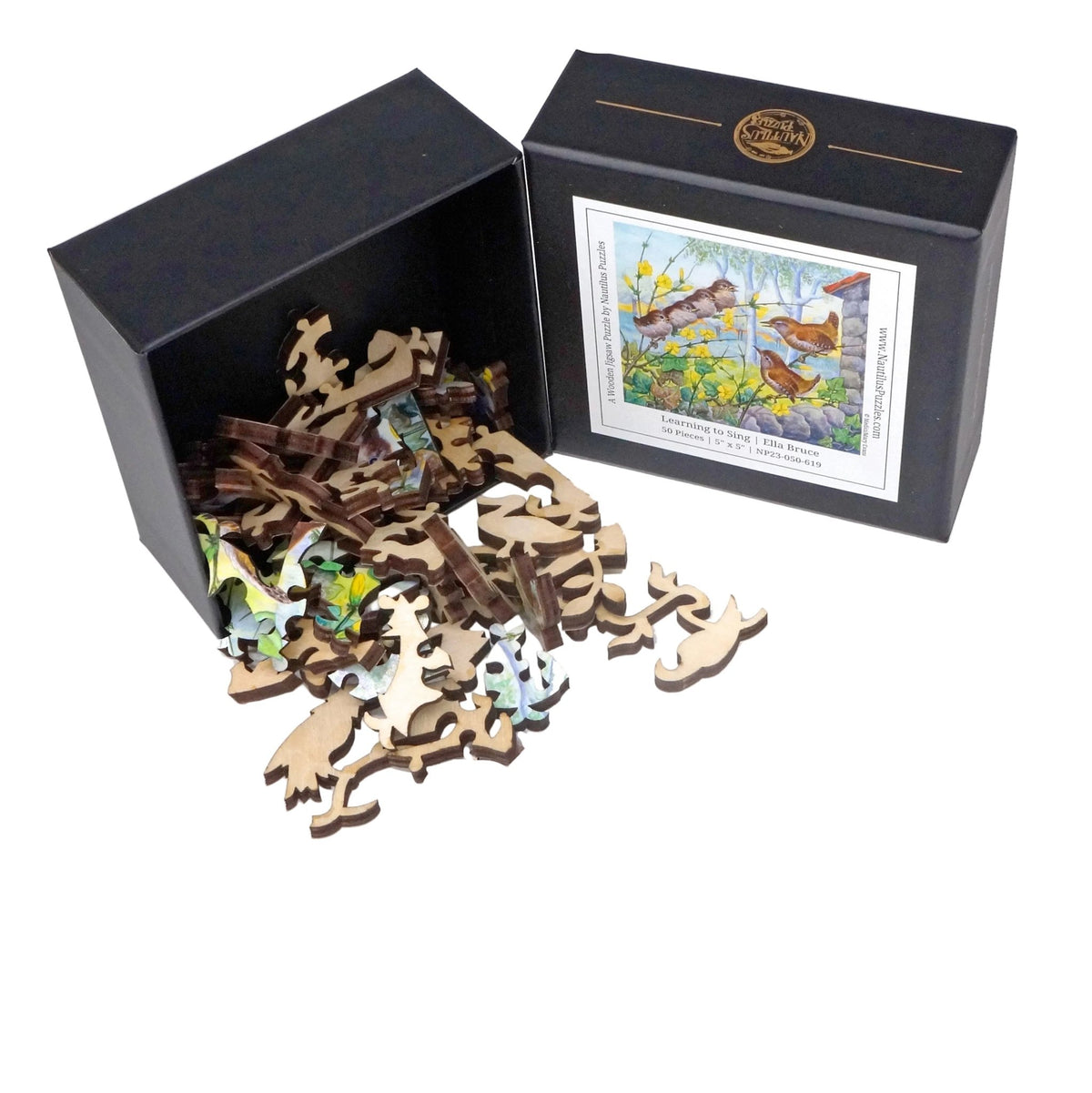 Learning to Sing (50 Piece Mini Wooden Jigsaw Puzzle) - Nautilus Puzzles - Wooden Jigsaw Puzzles For Adults