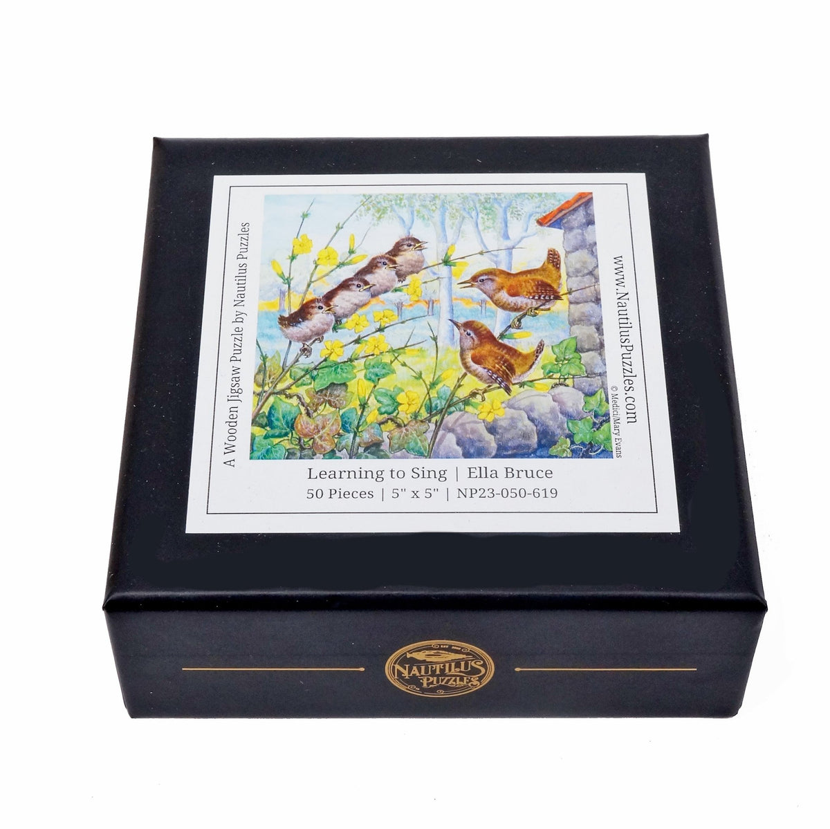 Learning to Sing (50 Piece Mini Wooden Jigsaw Puzzle) - Nautilus Puzzles - Wooden Jigsaw Puzzles For Adults