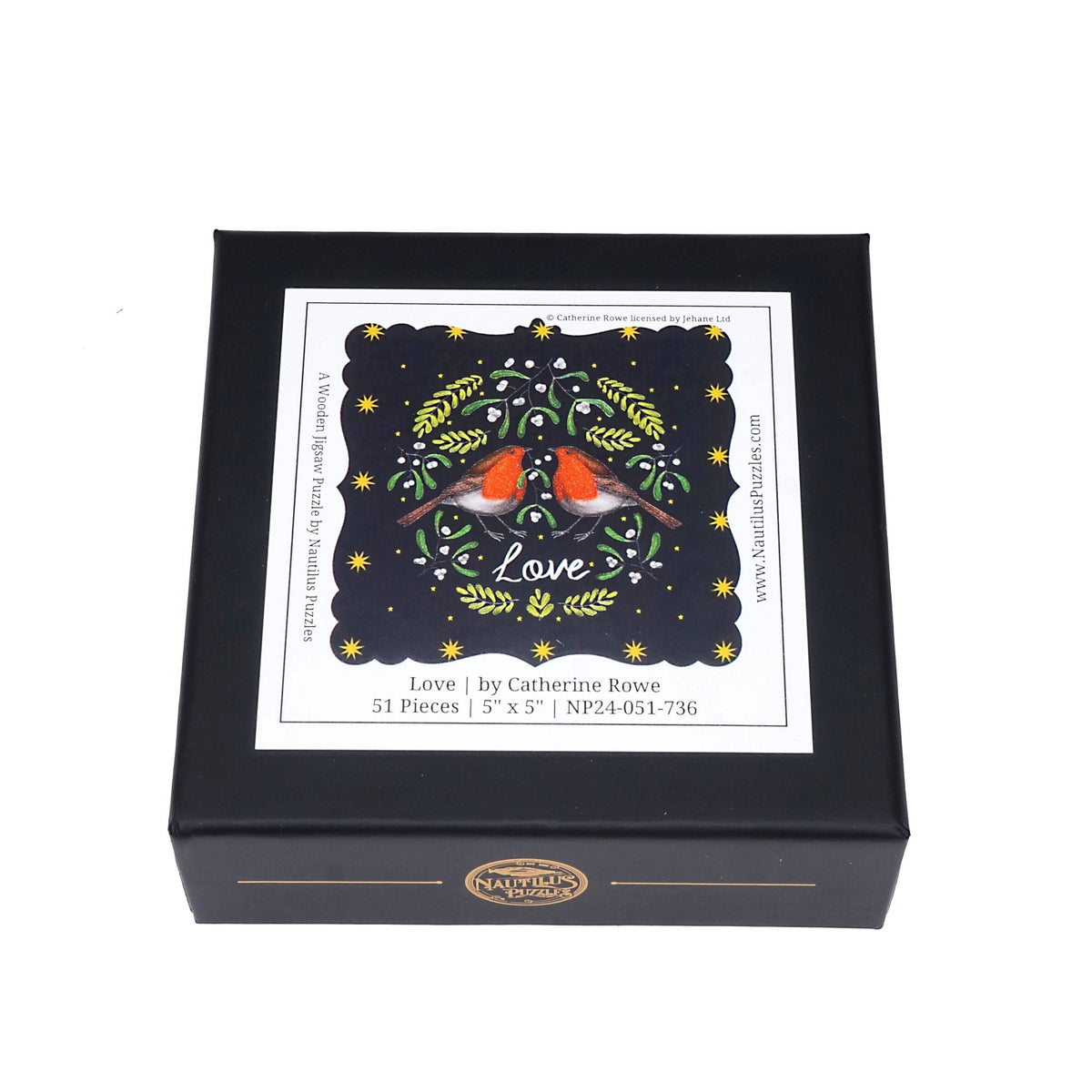 Love (51 Piece Mini Wooden Jigsaw Puzzle) - Nautilus Puzzles - Wooden Jigsaw Puzzles For Adults