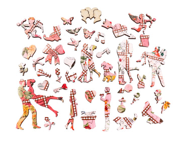 Love Letters (474 Piece Wooden Jigsaw Puzzle) - Nautilus Puzzles - Wooden Jigsaw Puzzles For Adults