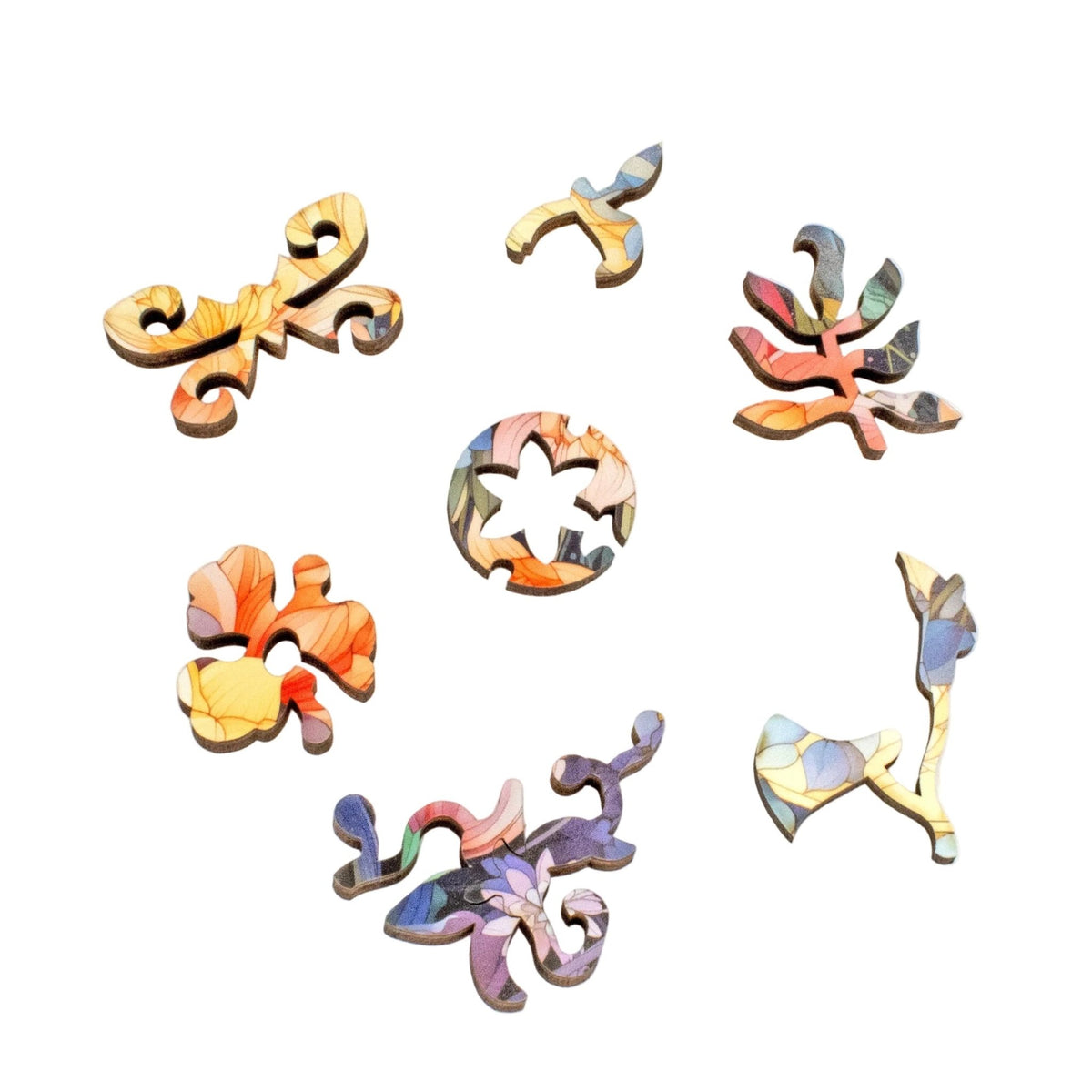 Lunar Bouquet (68 Piece Mini Puzzle) - Nautilus Puzzles - Wooden Jigsaw Puzzles For Adults