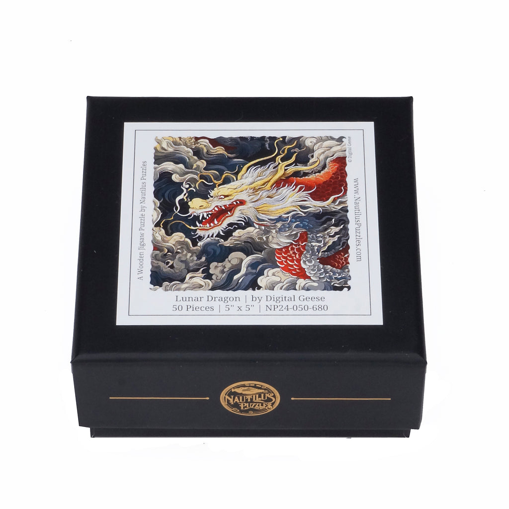 Lunar Dragon (50 Piece MINI Wooden Jigsaw Puzzle)