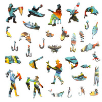 Lots of Lures (503 Piece Wooden Jigsaw Puzzle)
