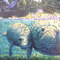 Manatee River Life (475 Piece Wooden Jigsaw Puzzle) - Nautilus Puzzles - Wooden Jigsaw Puzzles For Adults