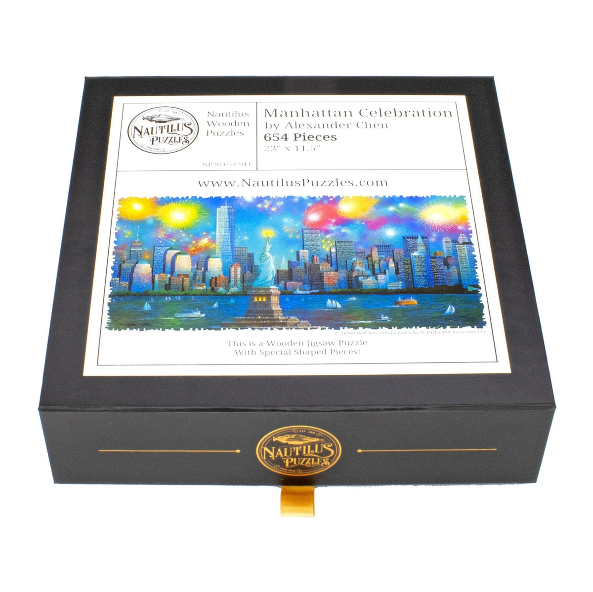 Manhattan Celebration (654 Piece Wooden Jigsaw Puzzle) - Nautilus Puzzles - Wooden Jigsaw Puzzles For Adults