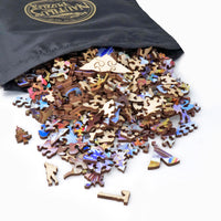 Mosaic wood puzzles