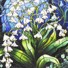 May - Lily of the Valley (50 Piece Round Mini Wooden Jigsaw Puzzle) - Nautilus Puzzles - Wooden Jigsaw Puzzles For Adults