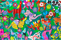 Mexican Folk Art (450 Piece Wooden Jigsaw Puzzle) - Nautilus Puzzles - Wooden Jigsaw Puzzles For Adults