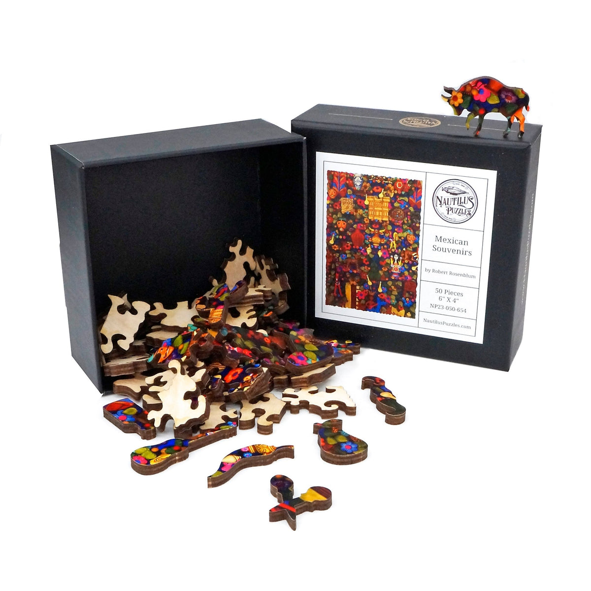 Mexican Souvenirs (50 Piece Mini Wooden Jigsaw Puzzle) - Nautilus Puzzles - Wooden Jigsaw Puzzles For Adults