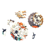 MINI Dragon Puzzle Set - Nautilus Puzzles - Wooden Jigsaw Puzzles For Adults