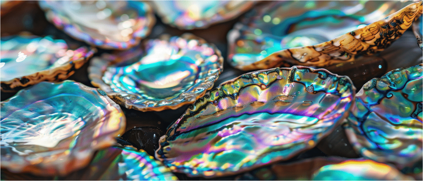 Mini Puzzle | Abalone Shells | 52 Pieces - Nautilus Puzzles - Wooden Jigsaw Puzzles For Adults