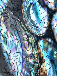 Mini Puzzle | Abalone Shells | 52 Pieces - Nautilus Puzzles - Wooden Jigsaw Puzzles For Adults