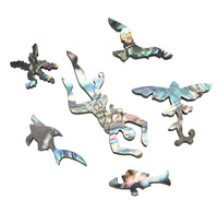 Mini Puzzle | Abalone Shells | 52 Pieces - Nautilus Puzzles - Wooden Jigsaw Puzzles For Adults