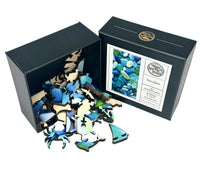 Mini Puzzle | Sea Glass | 50 Pieces - Nautilus Puzzles - Wooden Jigsaw Puzzles For Adults