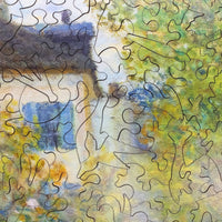 Monet's Garden in Argenteuil by Claude Monet | 480 Pieces | Wooden Jigsaw Puzzle - Nautilus Puzzles - Wooden Jigsaw Puzzles For Adults