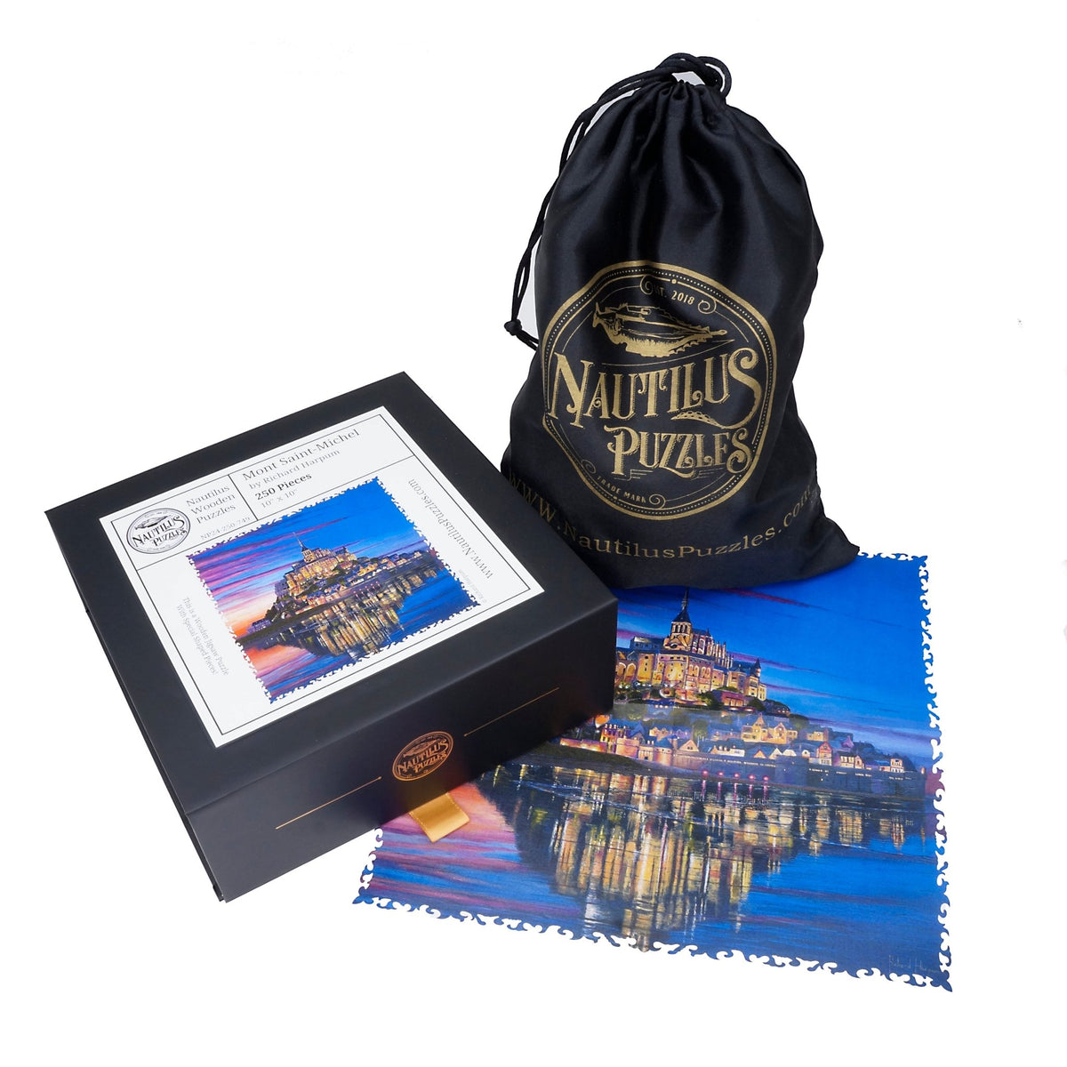 Mont Saint-Michel (250 Piece Wooden Jigsaw Puzzle) - Nautilus Puzzles - Wooden Jigsaw Puzzles For Adults