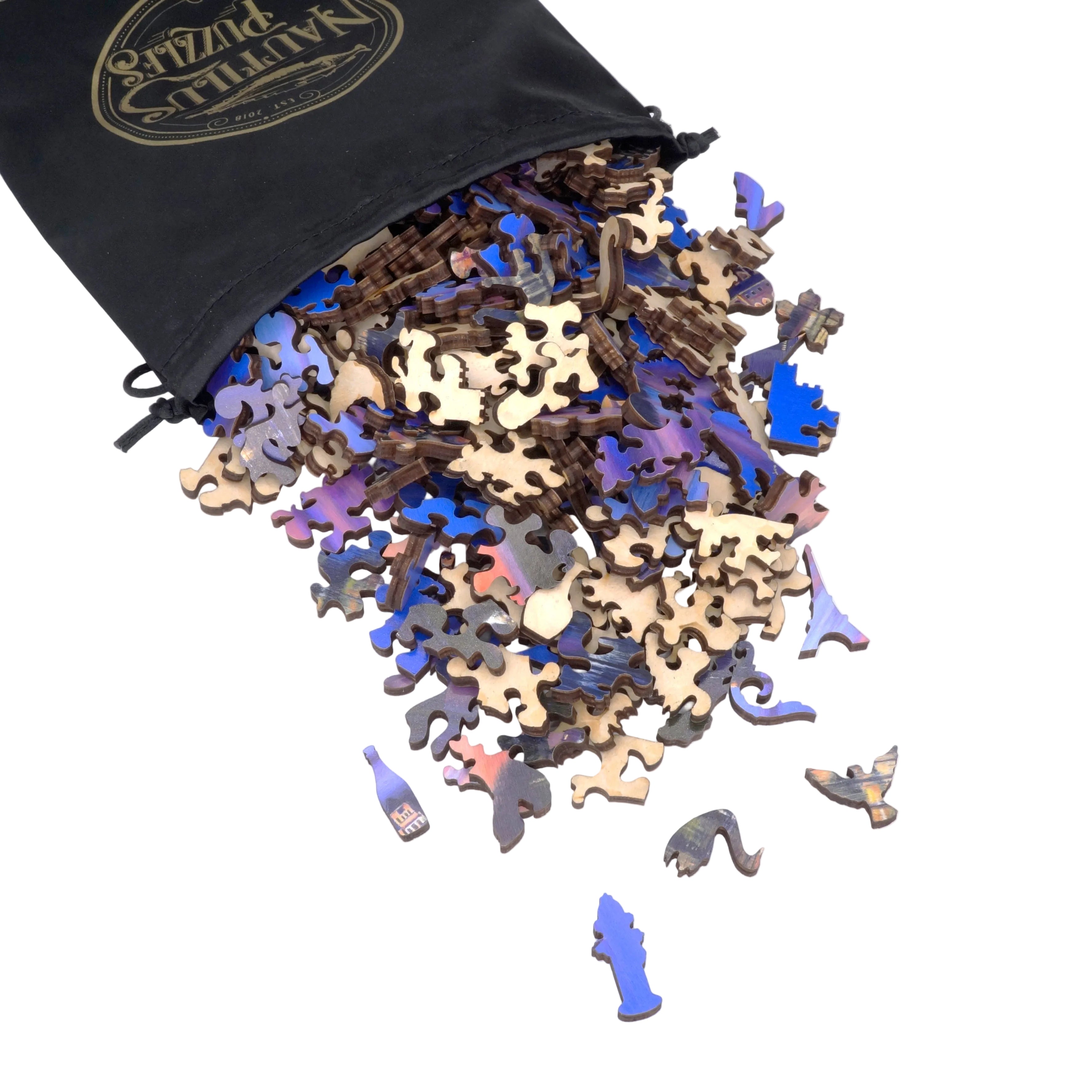 滝川クソシテル Mont Saint-Michel (250 Piece Wooden Jigsaw Puzzle) | Nautilus Puzzles