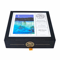 Moon Over Niagara Falls (400 Piece Wooden Jigsaw Puzzle) - Nautilus Puzzles - Wooden Jigsaw Puzzles For Adults