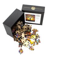 Mosaic Tree (50 Piece Mini Wooden Jigsaw Puzzle) - Nautilus Puzzles - Wooden Jigsaw Puzzles For Adults