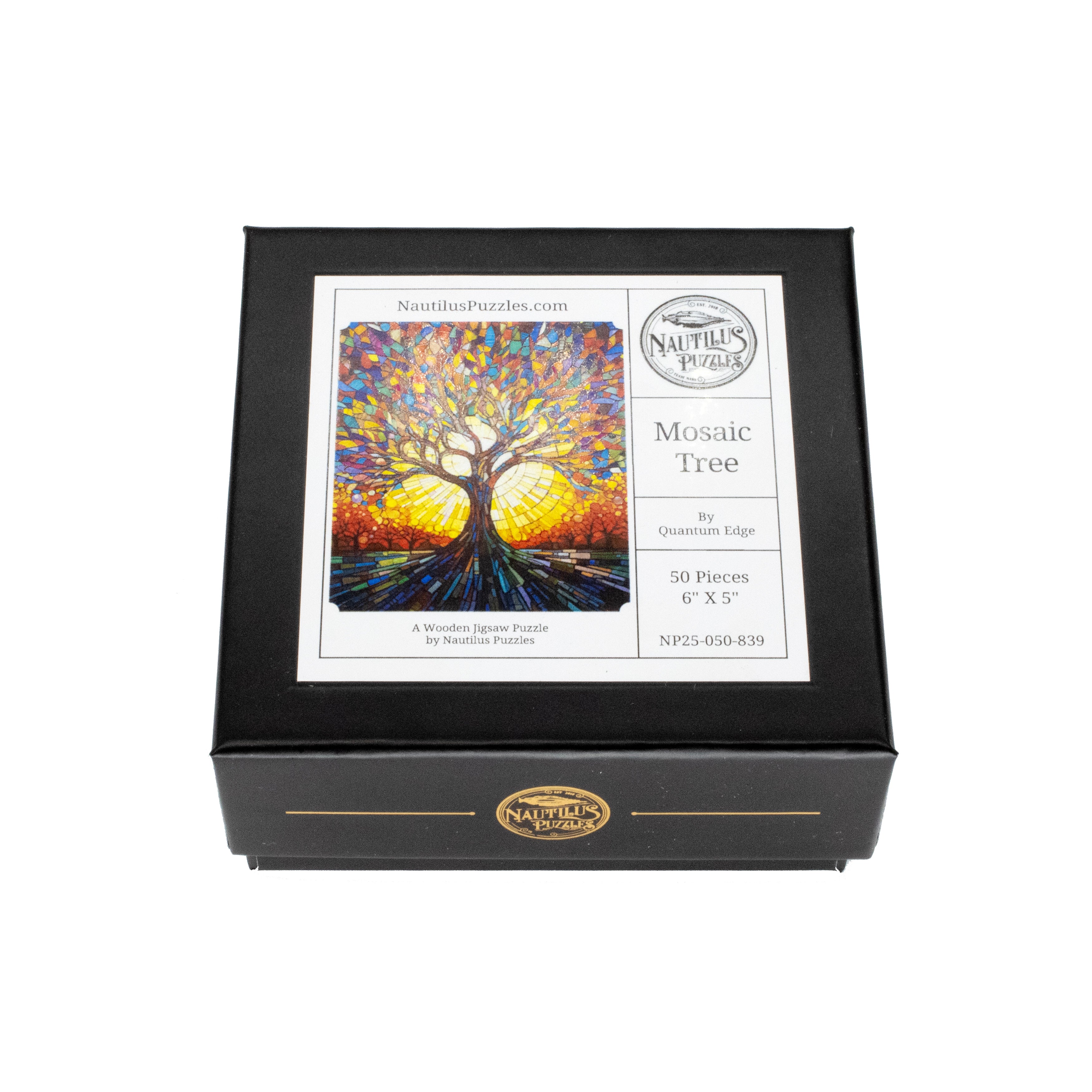 Mosaic Tree (50 Piece Mini Wooden Jigsaw Puzzle) | Nautilus Puzzles