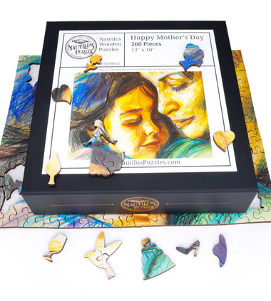 Custom Puzzle - Happy Mother's Day - Nautilus Puzzles - Wooden Jigsaw Puzzles For Adults