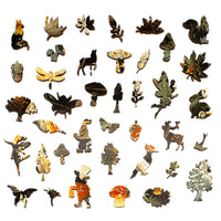 In the Mushroom Forest (475 Piece Wooden Jigsaw Puzzle)