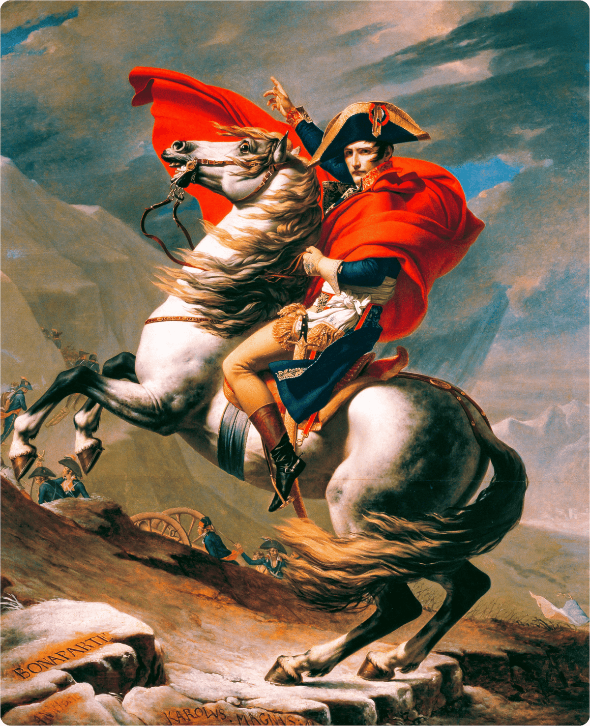 Napoleon Crossing the Alps (466 Piece Wooden Jigsaw Puzzle) - Nautilus Puzzles - Wooden Jigsaw Puzzles For Adults