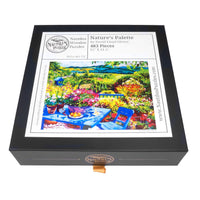 Nature's Palette - 483 Piece Wooden Jigsaw Puzzle - Nautilus Puzzles - Wooden Jigsaw Puzzles For Adults