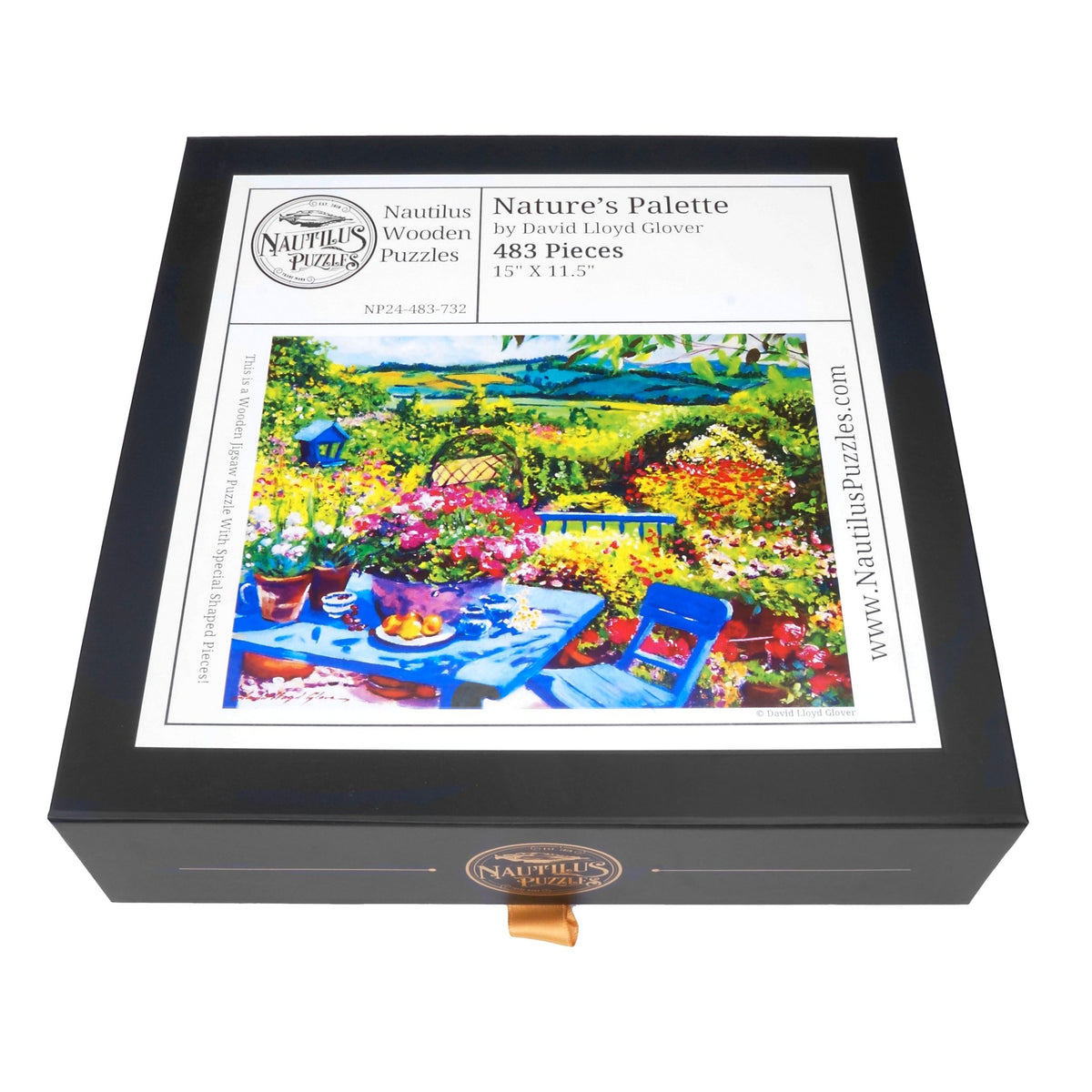 Nature's Palette - 483 Piece Wooden Jigsaw Puzzle - Nautilus Puzzles - Wooden Jigsaw Puzzles For Adults