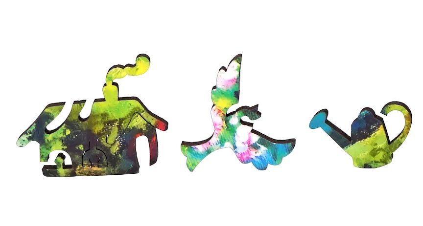 Nature's Palette - 483 Piece Wooden Jigsaw Puzzle - Nautilus Puzzles - Wooden Jigsaw Puzzles For Adults