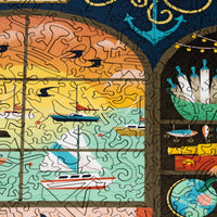 Nautical Antiques (441 Piece Wooden Jigsaw Puzzle) - Nautilus Puzzles - Wooden Jigsaw Puzzles For Adults