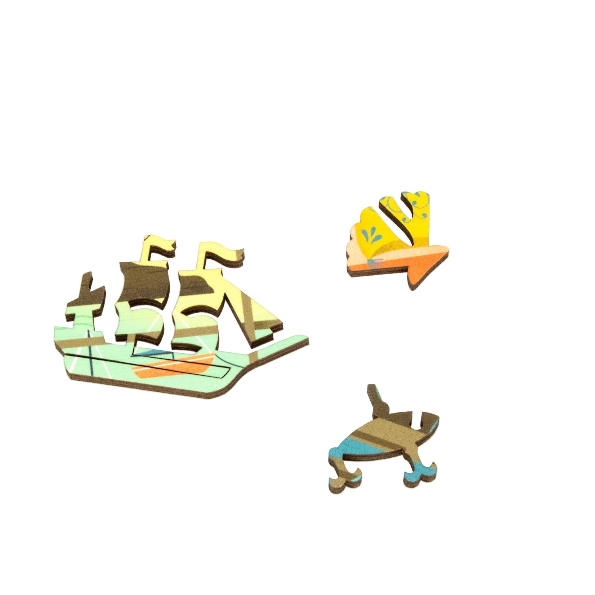 Nautical Antiques (441 Piece Wooden Jigsaw Puzzle) - Nautilus Puzzles - Wooden Jigsaw Puzzles For Adults