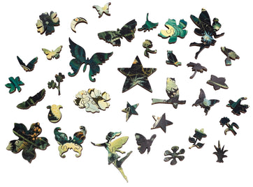 Night Time Wings (250 Piece Wooden Jigsaw Puzzle) - Nautilus Puzzles - Wooden Jigsaw Puzzles For Adults