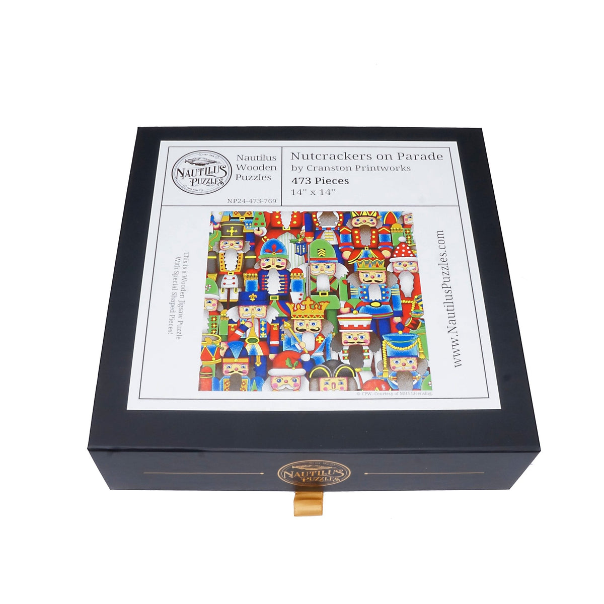 Nutcrackers on Parade (473 Piece Christmas Wooden Jigsaw Puzzle) - Nautilus Puzzles - Wooden Jigsaw Puzzles For Adults