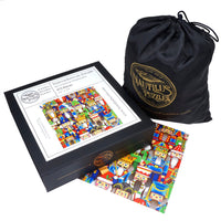 Nutcrackers on Parade (473 Piece Christmas Wooden Jigsaw Puzzle) - Nautilus Puzzles - Wooden Jigsaw Puzzles For Adults