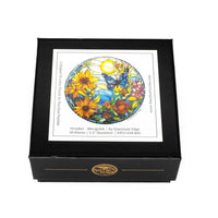 October - Marigolds (50 Piece Round Mini Wooden Jigsaw Puzzle) - Nautilus Puzzles - Wooden Jigsaw Puzzles For Adults