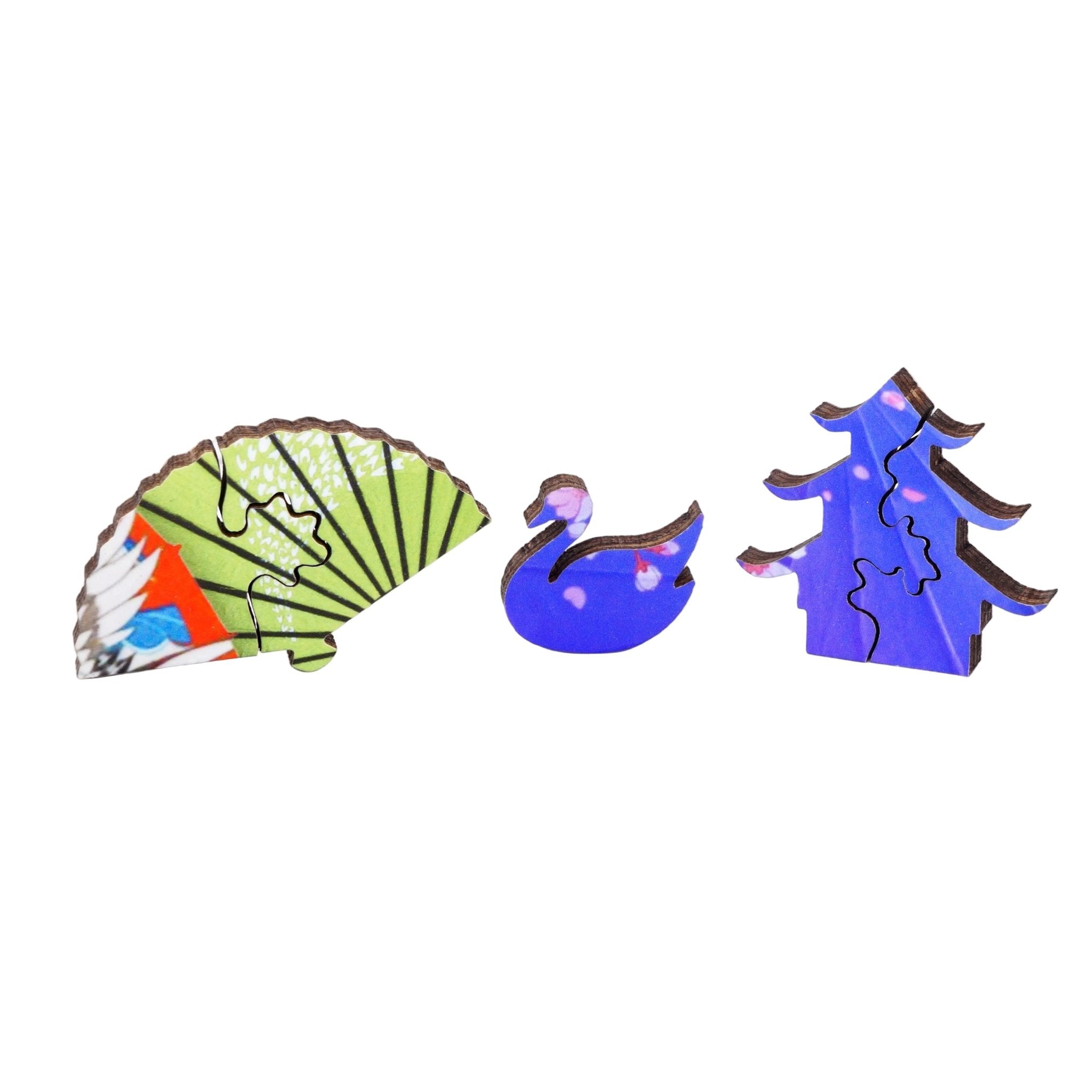Paper Umbrellas (501 Piece Wooden Jigsaw Puzzle) - Nautilus Puzzles - Wooden Jigsaw Puzzles For Adults