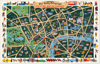 Picture Map of London (505 Piece Wooden Jigsaw Puzzle) - Nautilus Puzzles - Wooden Jigsaw Puzzles For Adults