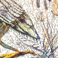 Poet of the Pond (493 Piece Wooden Jigsaw Puzzle) - Nautilus Puzzles - Wooden Jigsaw Puzzles For Adults