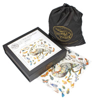 Poet of the Pond (493 Piece Wooden Jigsaw Puzzle) - Nautilus Puzzles - Wooden Jigsaw Puzzles For Adults