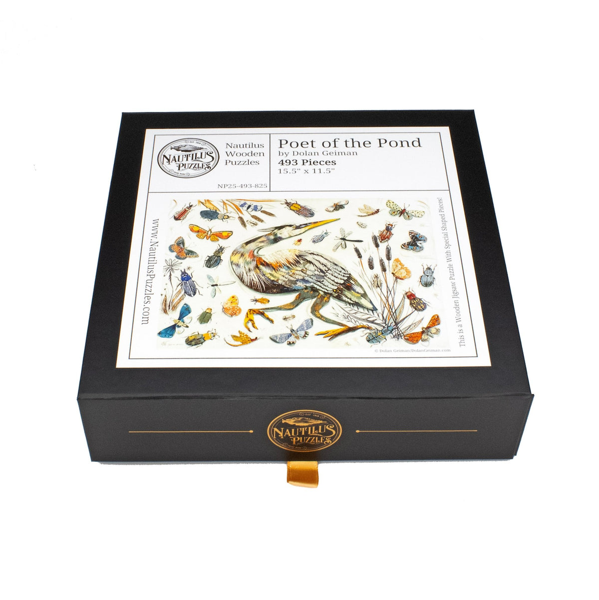 Poet of the Pond (493 Piece Wooden Jigsaw Puzzle) - Nautilus Puzzles - Wooden Jigsaw Puzzles For Adults