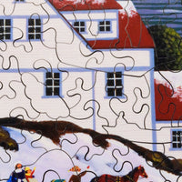 Portland Head Lighthouse (474 Piece Wooden Jigsaw Puzzle) - Nautilus Puzzles - Wooden Jigsaw Puzzles For Adults