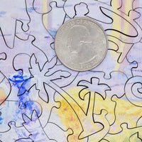 Mosaic wooden jigsaw puzzle