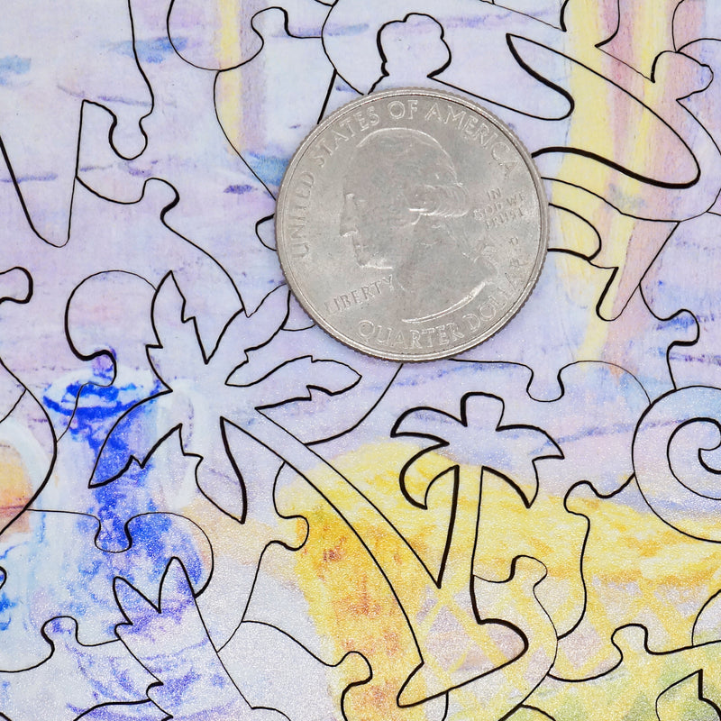 Mosaic wooden jigsaw puzzle