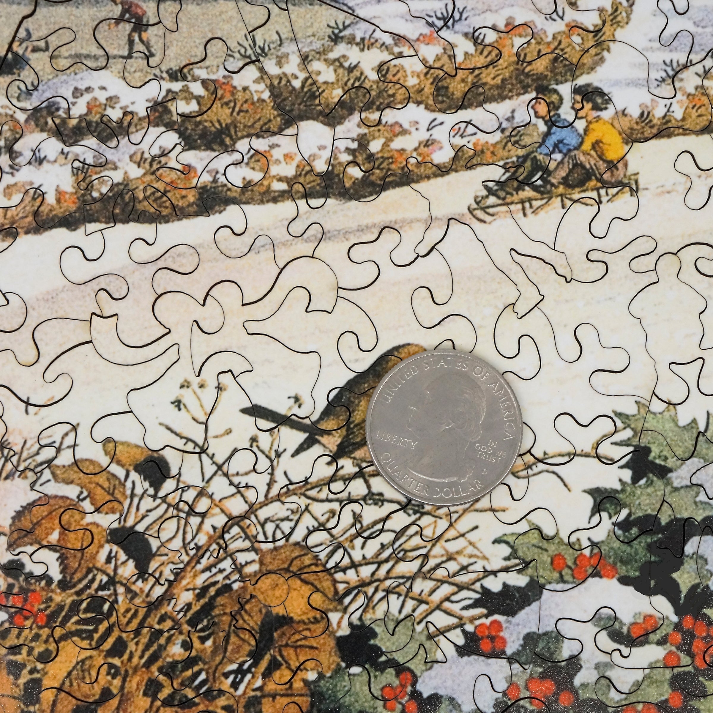 Mosaic wooden jigsaw puzzles