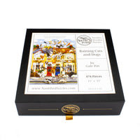 Raining Cats and Dogs (474 Piece Wooden Jigsaw Puzzle)