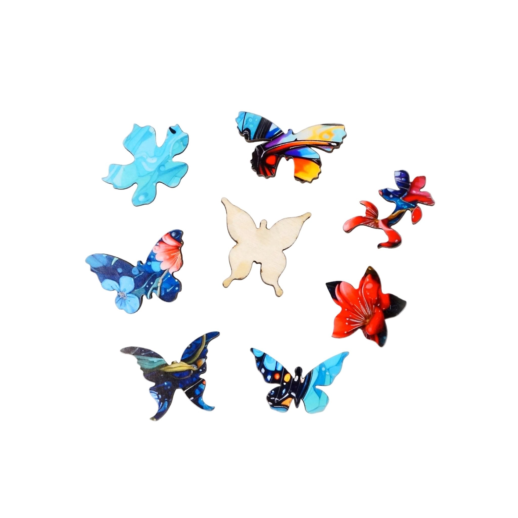 Rainy Day Wings (50 Piece Mini Wooden Jigsaw Puzzle) - Nautilus Puzzles - Wooden Jigsaw Puzzles For Adults